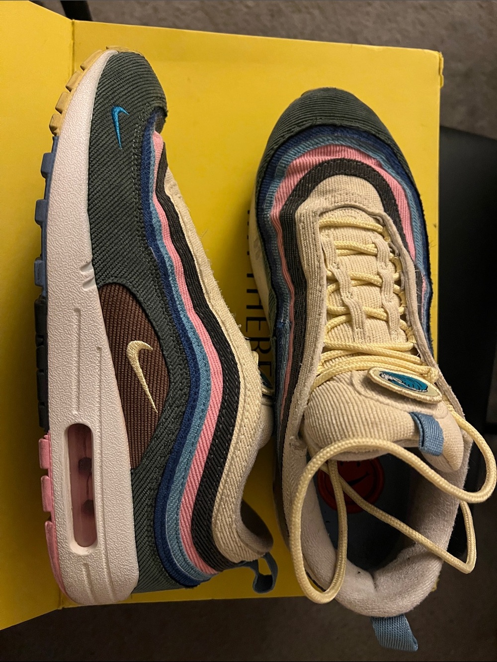 Nike Multicolor Corduroy Air Max 1/97 Hybrid Sneakers